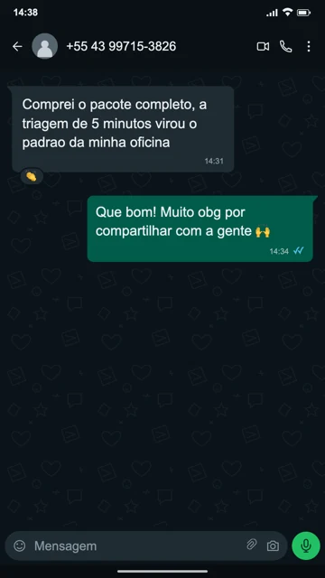 Depoimento enviado sobre os mapas de mecânica de motos · 03