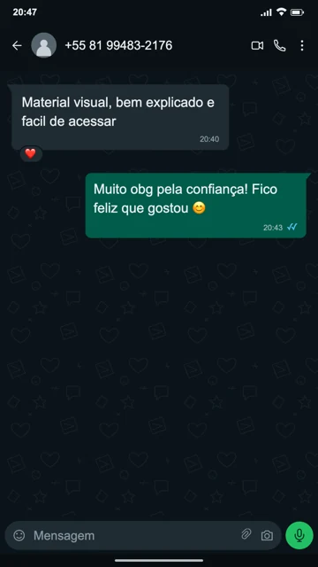 Depoimento enviado sobre os mapas de mecânica de motos · 05